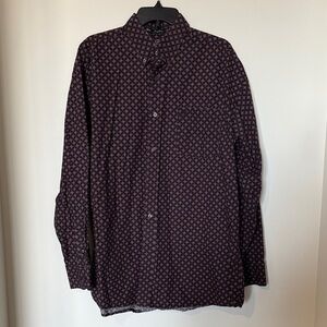 Wrangler Men's Geometric Shirt - Black and Purple